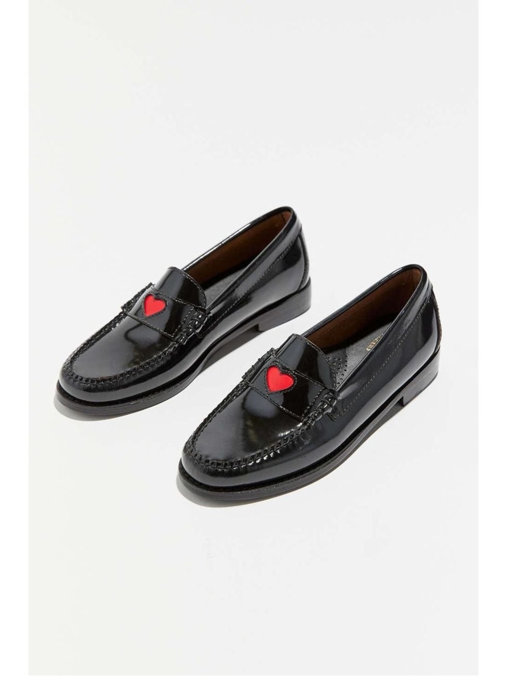 G.H. Bass Weejuns Whitney Love Heartbreak penny loafers size 9.5